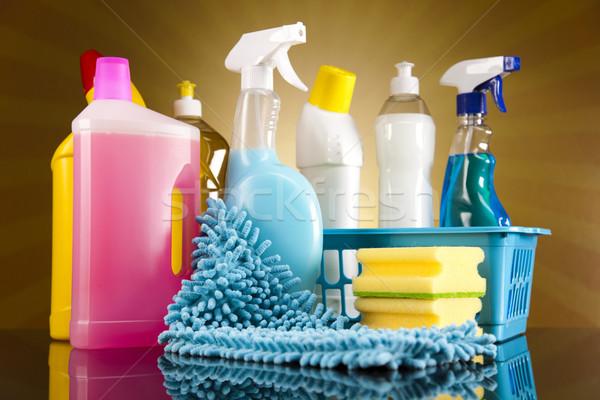 商业照片: 清洁产品 · 工作 ·家·瓶· 服务 · 化学