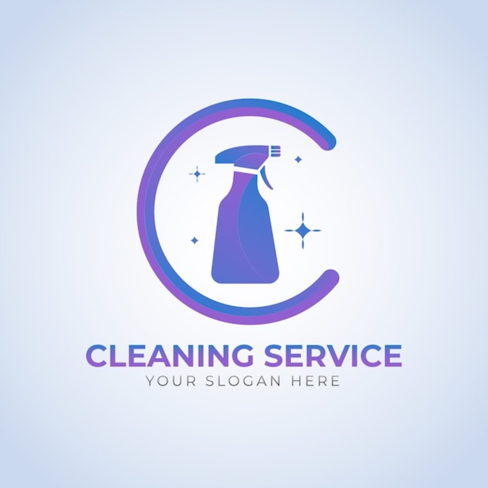 清洁服务标志模板
